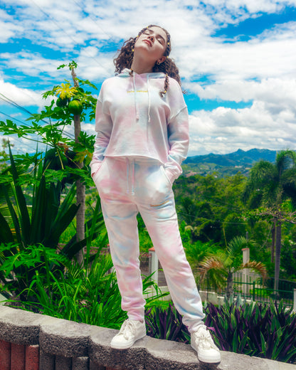 cloudburst crop hoodie